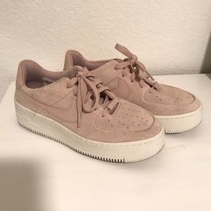 Nike Air Force 1 Sage Low Pink Suede Women’s Size 6.5